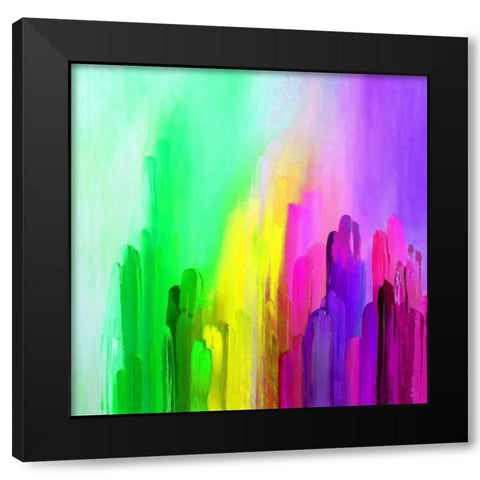 Abstract Rock I Black Modern Wood Framed Art Print by Bolokofsky, Ronald