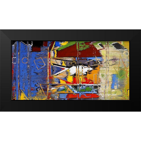 Any Which Way II Black Modern Wood Framed Art Print by Bolokofsky, Ronald