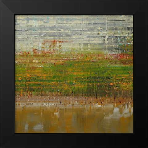By the Pond Black Modern Wood Framed Art Print by Bolokofsky, Ronald