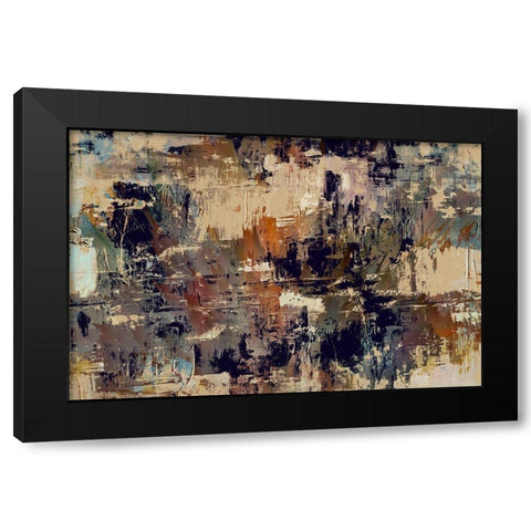 Chaotic Order Black Modern Wood Framed Art Print by Bolokofsky, Ronald