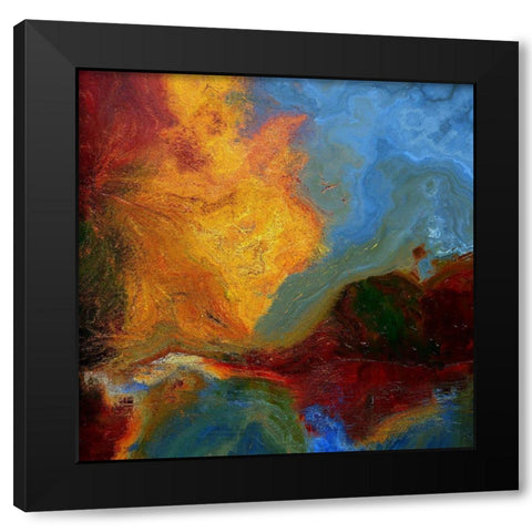 Coastline I Black Modern Wood Framed Art Print with Double Matting by Bolokofsky, Ronald
