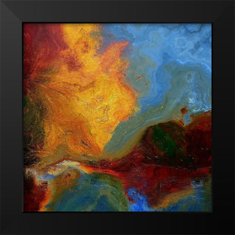 Coastline I Black Modern Wood Framed Art Print by Bolokofsky, Ronald