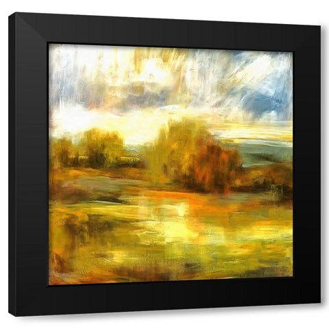 Open Fields I Black Modern Wood Framed Art Print by Bolokofsky, Ronald