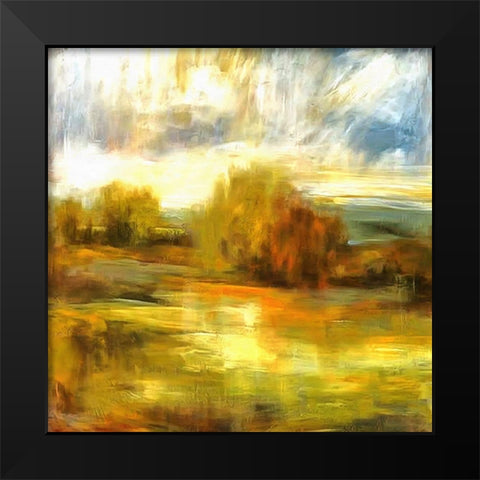 Open Fields I Black Modern Wood Framed Art Print by Bolokofsky, Ronald