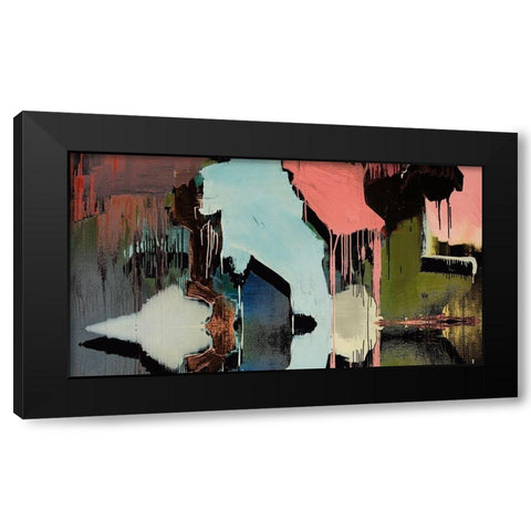 Drip I Black Modern Wood Framed Art Print by Bolokofsky, Ronald