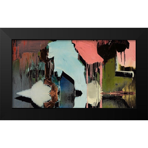 Drip I Black Modern Wood Framed Art Print by Bolokofsky, Ronald