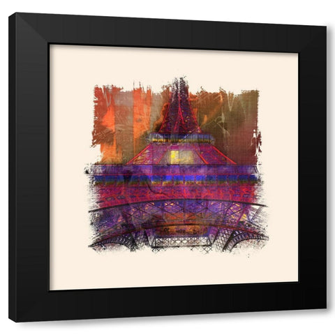 Eiffel Madness I  Black Modern Wood Framed Art Print with Double Matting by Bolokofsky, Ronald