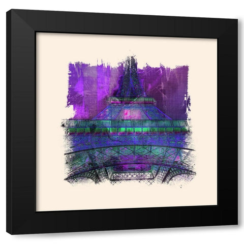 Eiffel Madness II  Black Modern Wood Framed Art Print with Double Matting by Bolokofsky, Ronald