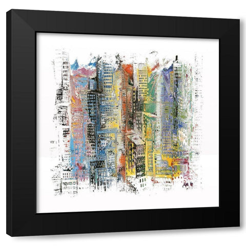 Emerald City II  Black Modern Wood Framed Art Print with Double Matting by Bolokofsky, Ronald