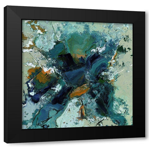 Encrusted I Black Modern Wood Framed Art Print with Double Matting by Bolokofsky, Ronald