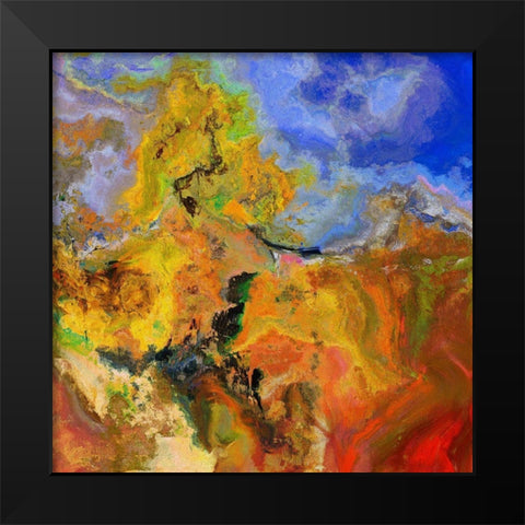 Eruption I Black Modern Wood Framed Art Print by Bolokofsky, Ronald
