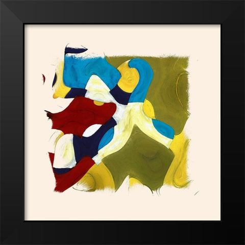 Abstract 1166 Black Modern Wood Framed Art Print by Bolokofsky, Ronald