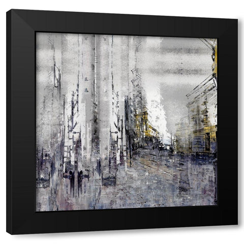 Ghetto Walk IV Black Modern Wood Framed Art Print by Bolokofsky, Ronald