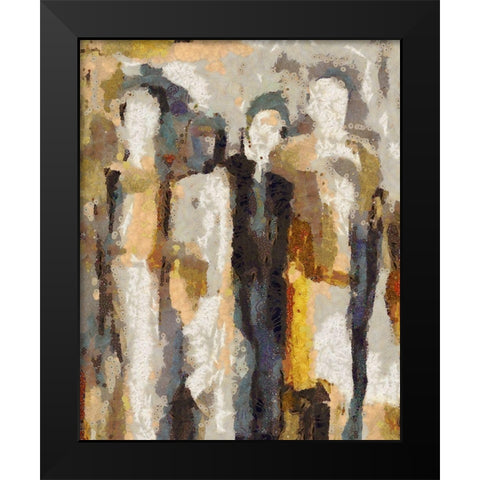 Good Friends Black Modern Wood Framed Art Print by Bolokofsky, Ronald