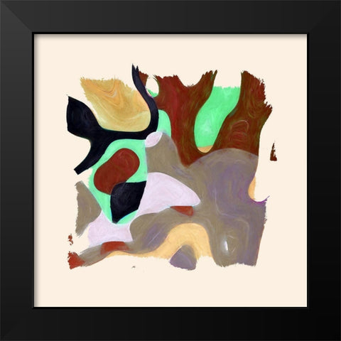 Abstract 1177 Black Modern Wood Framed Art Print by Bolokofsky, Ronald