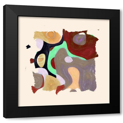 Abstract 1178 Black Modern Wood Framed Art Print by Bolokofsky, Ronald
