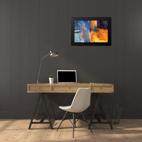 Junction II Black Modern Wood Framed Art Print by Bolokofsky, Ronald