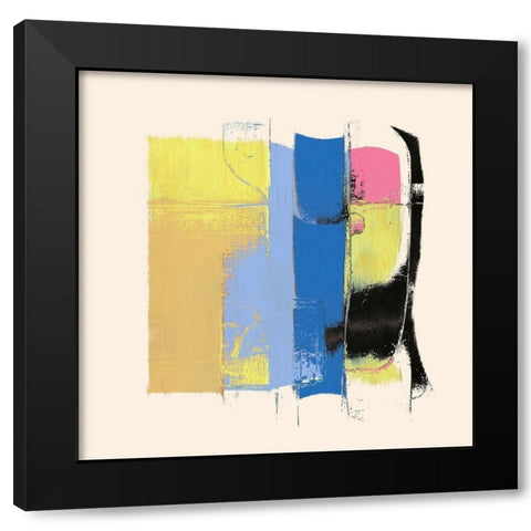 Abstract 1182 Black Modern Wood Framed Art Print with Double Matting by Bolokofsky, Ronald