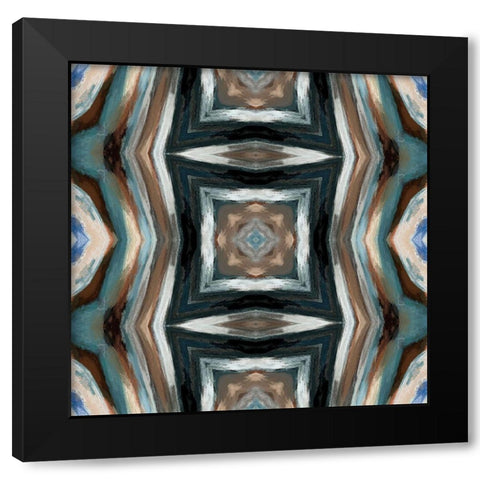 Indian Blanket I Black Modern Wood Framed Art Print with Double Matting by Bolokofsky, Ronald