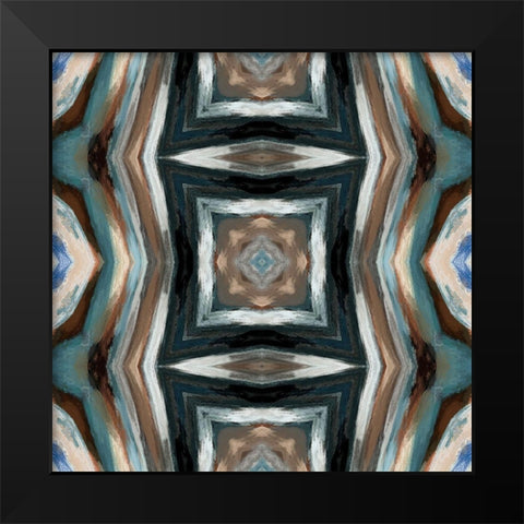 Indian Blanket I Black Modern Wood Framed Art Print by Bolokofsky, Ronald