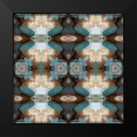 Indian Blanket IV Black Modern Wood Framed Art Print by Bolokofsky, Ronald