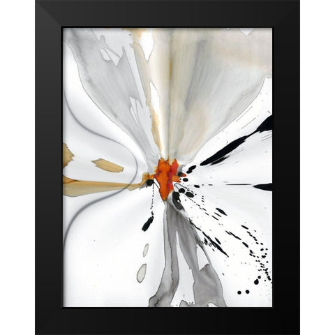 Ink Spot I Black Modern Wood Framed Art Print by Bolokofsky, Ronald