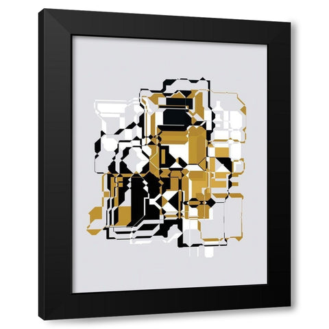Inner Dimensions I Black Modern Wood Framed Art Print by Bolokofsky, Ronald