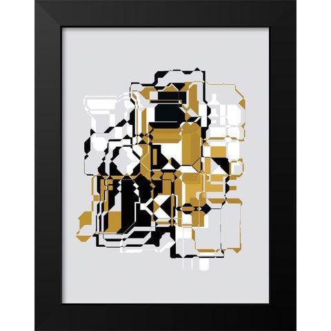 Inner Dimensions I Black Modern Wood Framed Art Print by Bolokofsky, Ronald