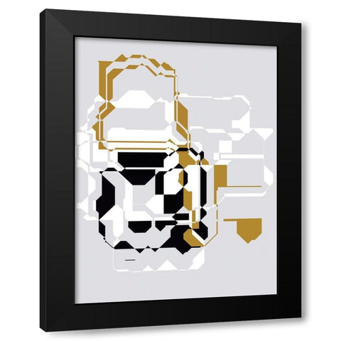 Inner Dimensions III Black Modern Wood Framed Art Print with Double Matting by Bolokofsky, Ronald