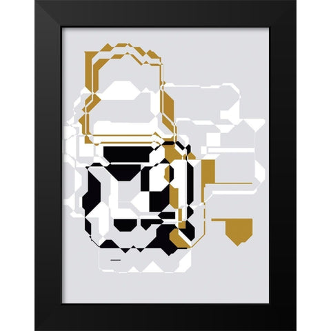 Inner Dimensions III Black Modern Wood Framed Art Print by Bolokofsky, Ronald