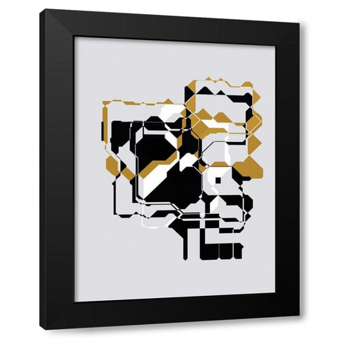 Inner Dimensions IV Black Modern Wood Framed Art Print with Double Matting by Bolokofsky, Ronald