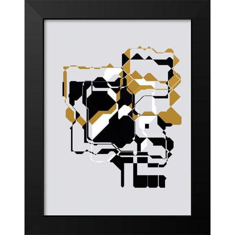 Inner Dimensions IV Black Modern Wood Framed Art Print by Bolokofsky, Ronald