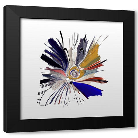 Interstellar III Black Modern Wood Framed Art Print with Double Matting by Bolokofsky, Ronald