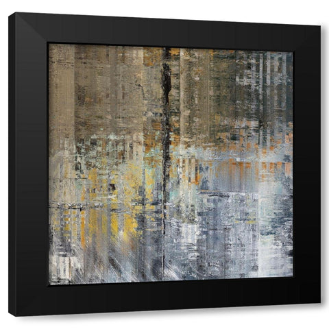 Layers II Black Modern Wood Framed Art Print by Bolokofsky, Ronald