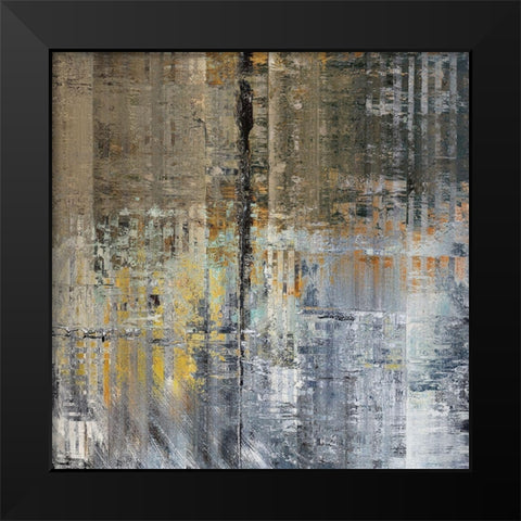 Layers II Black Modern Wood Framed Art Print by Bolokofsky, Ronald