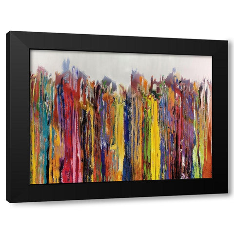 Lining Up I Black Modern Wood Framed Art Print with Double Matting by Bolokofsky, Ronald