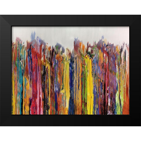 Lining Up I Black Modern Wood Framed Art Print by Bolokofsky, Ronald