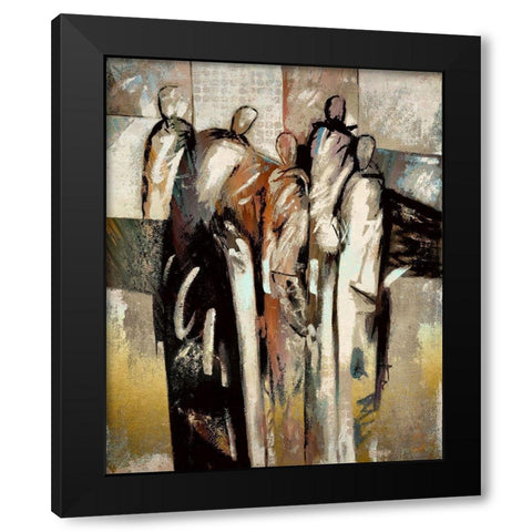 Meeting Of the Minds I Black Modern Wood Framed Art Print by Bolokofsky, Ronald