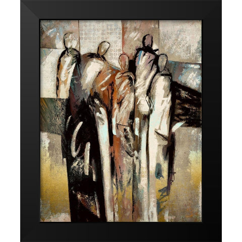 Meeting Of the Minds I Black Modern Wood Framed Art Print by Bolokofsky, Ronald