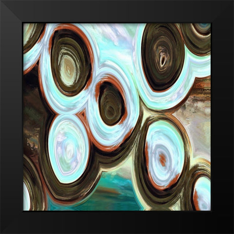 Orbs I Black Modern Wood Framed Art Print by Bolokofsky, Ronald
