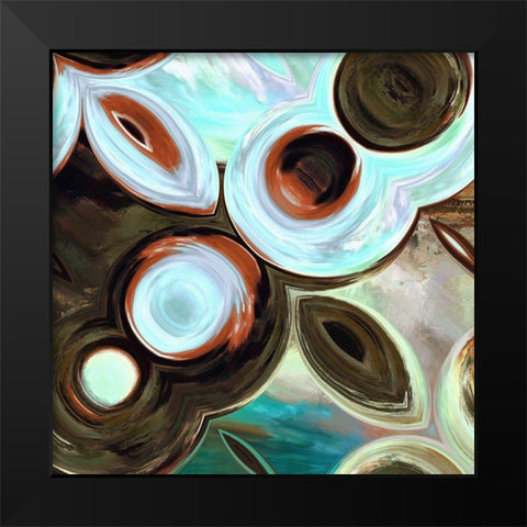 Orbs II Black Modern Wood Framed Art Print by Bolokofsky, Ronald