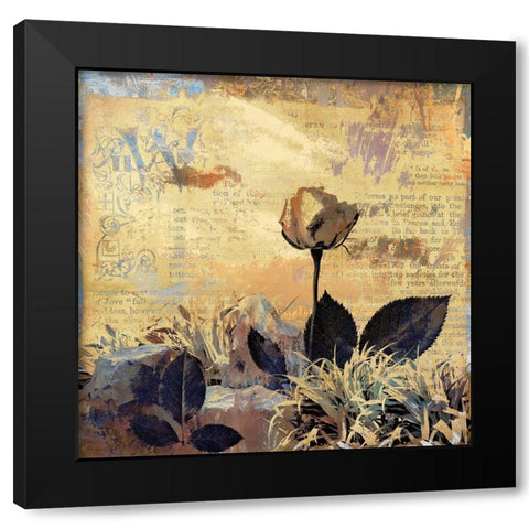 Prairie Rose Black Modern Wood Framed Art Print by Bolokofsky, Ronald
