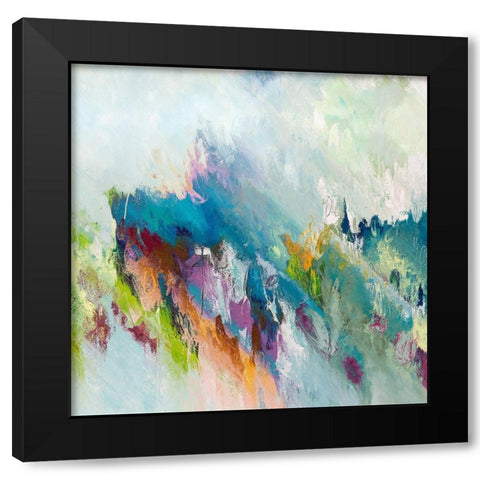 Purple Heart I Black Modern Wood Framed Art Print with Double Matting by Bolokofsky, Ronald