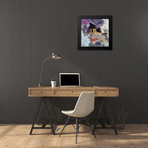 Purple Matter I Black Modern Wood Framed Art Print by Bolokofsky, Ronald