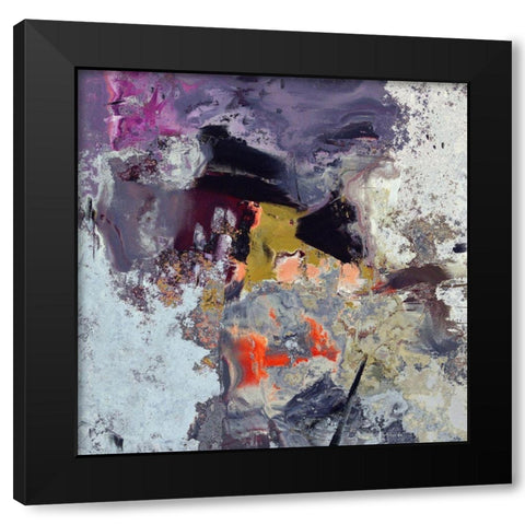 Purple Matter I Black Modern Wood Framed Art Print by Bolokofsky, Ronald