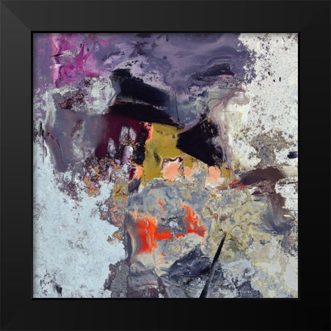 Purple Matter I Black Modern Wood Framed Art Print by Bolokofsky, Ronald