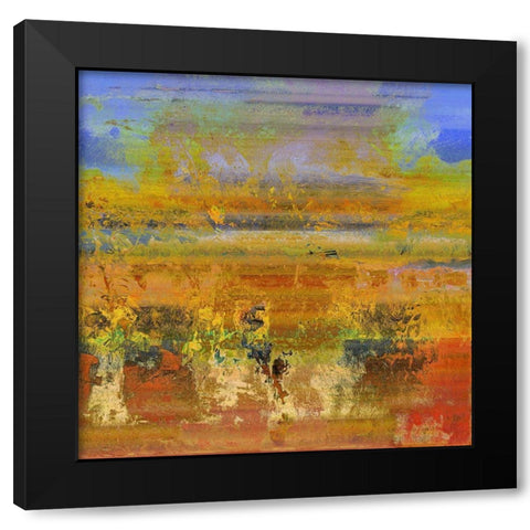 Rain Dance I Black Modern Wood Framed Art Print with Double Matting by Bolokofsky, Ronald