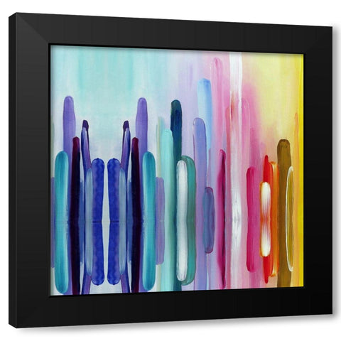 Repeat After Me III Black Modern Wood Framed Art Print with Double Matting by Bolokofsky, Ronald