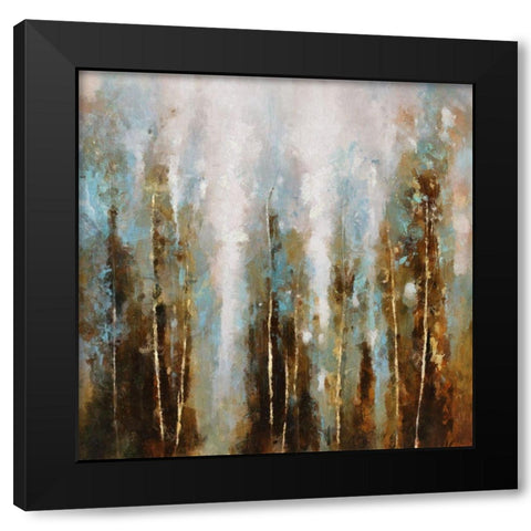 Winter Forest Black Modern Wood Framed Art Print with Double Matting by Bolokofsky, Ronald