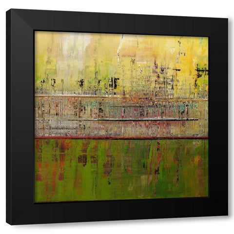 Steel Wall Black Modern Wood Framed Art Print by Bolokofsky, Ronald